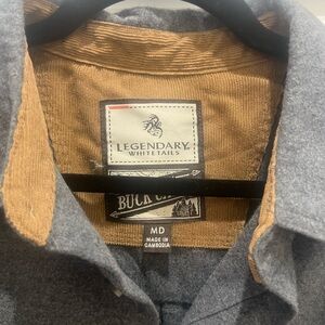 Legendary Whitetails Men's Gray and Tan Shirt Jacket